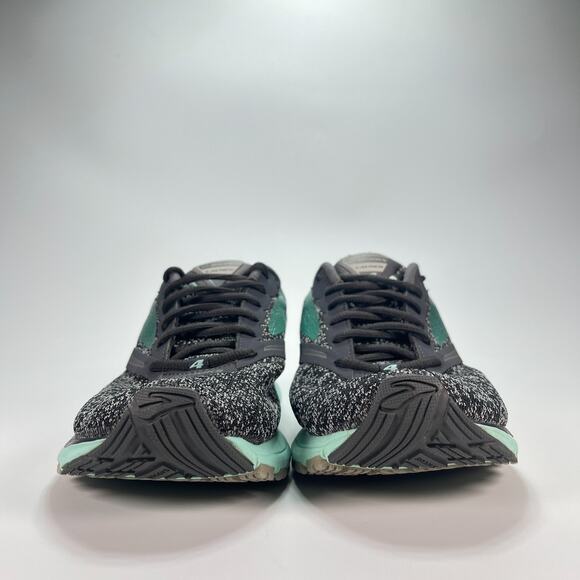 Brooks Launch 4 Black Gray Mint Green Running Shoes 1202341B048 Womens Size 10.5 - Picture 2 of 10